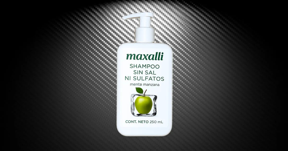 Shampoo para cabello graso sin sal. maxalli