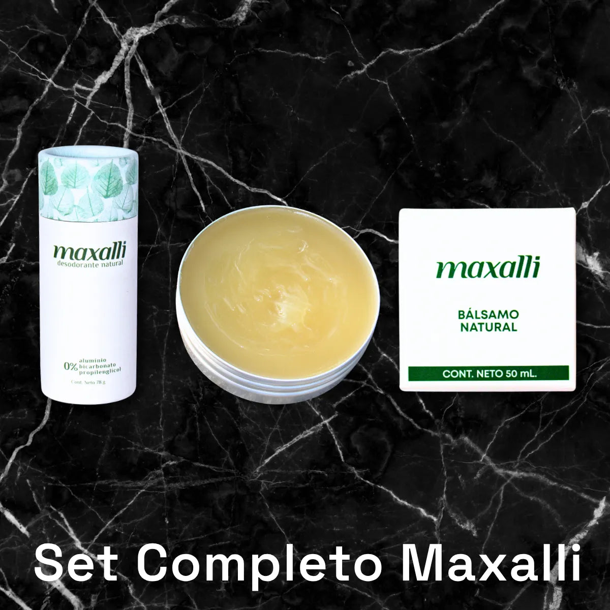 set completo maxalli. skincare natural unisex