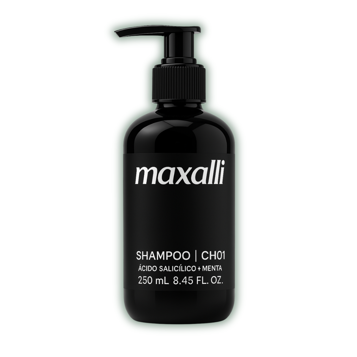 shampoo detox con acido salicilico, carbon activado y menta de maxalli