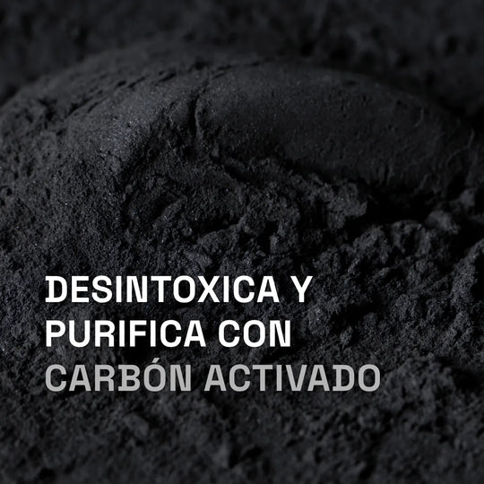shampoo carbon activado, purifica y desintoxica