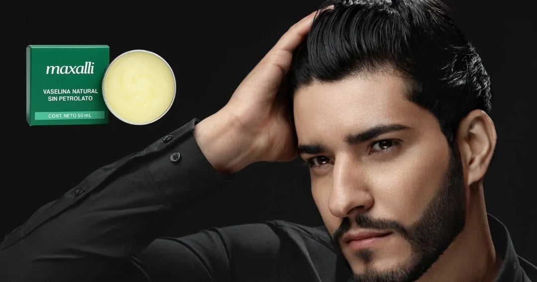 Beneficios de la vaselina natural de Maxalli en el cabello para hombres