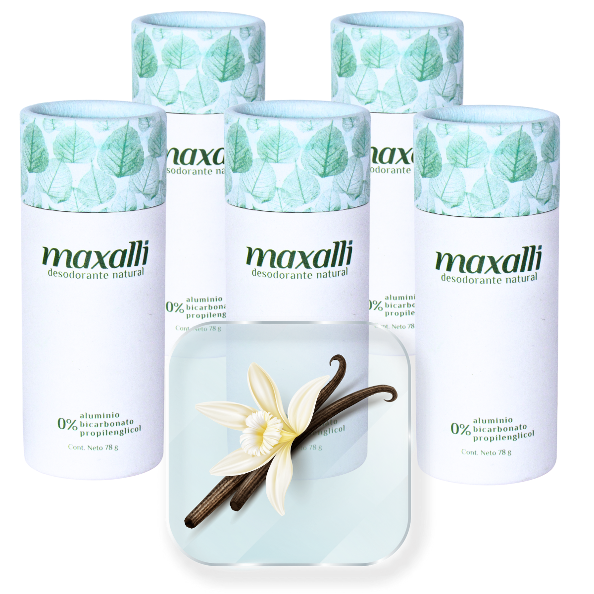 paquete desodorantes naturales aroma coco vainilla, vanilla, sweet smell, perfume, scent, armpits, deodorant