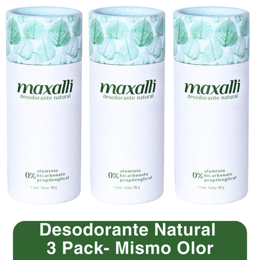 desodorante natural 3 pack maxalli