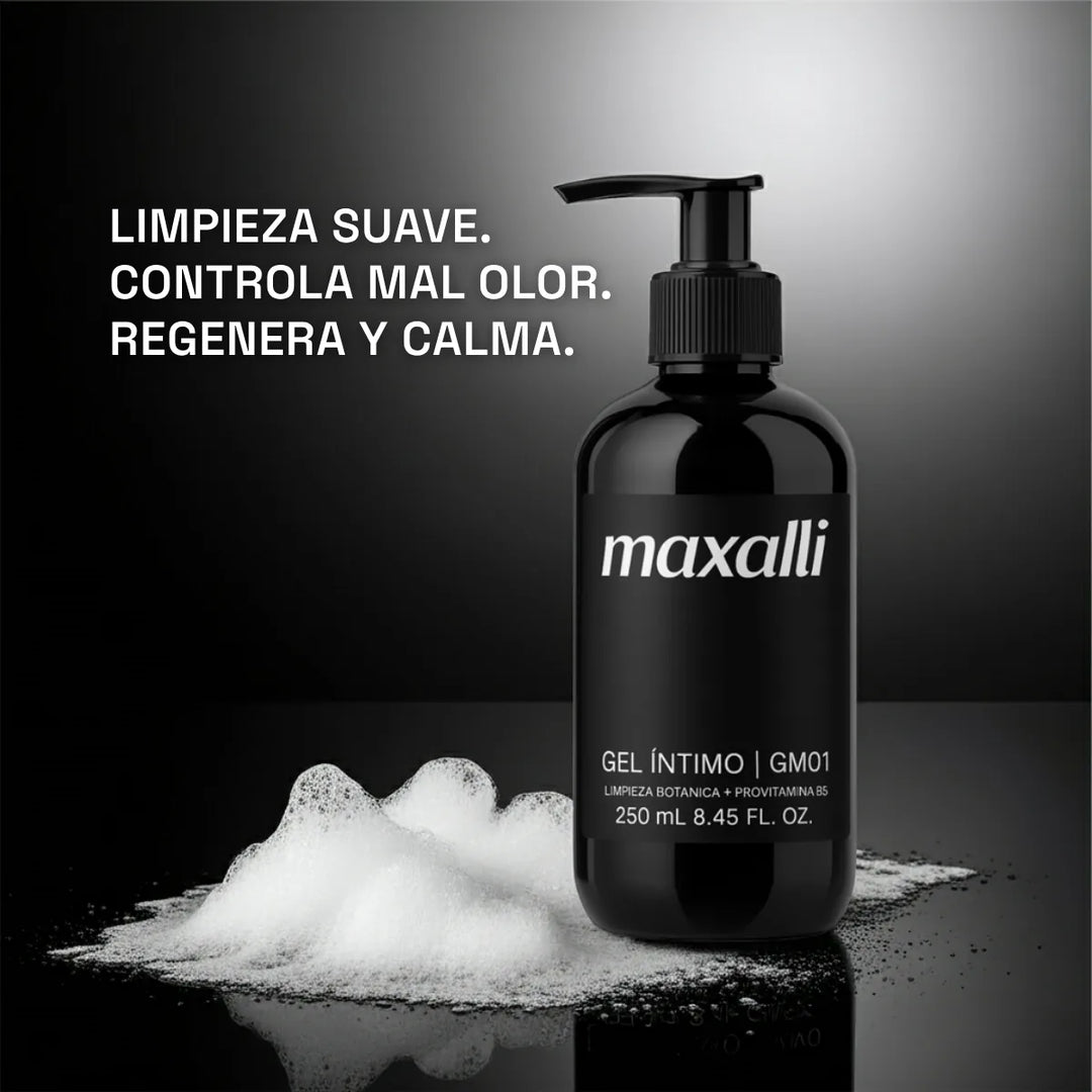 gel intimo de maxalli, limpieza suave y control del mal olor
