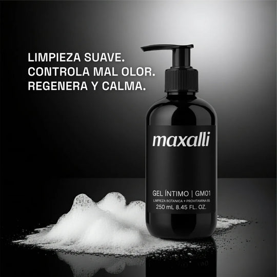 gel intimo de maxalli, limpieza suave y control del mal olor