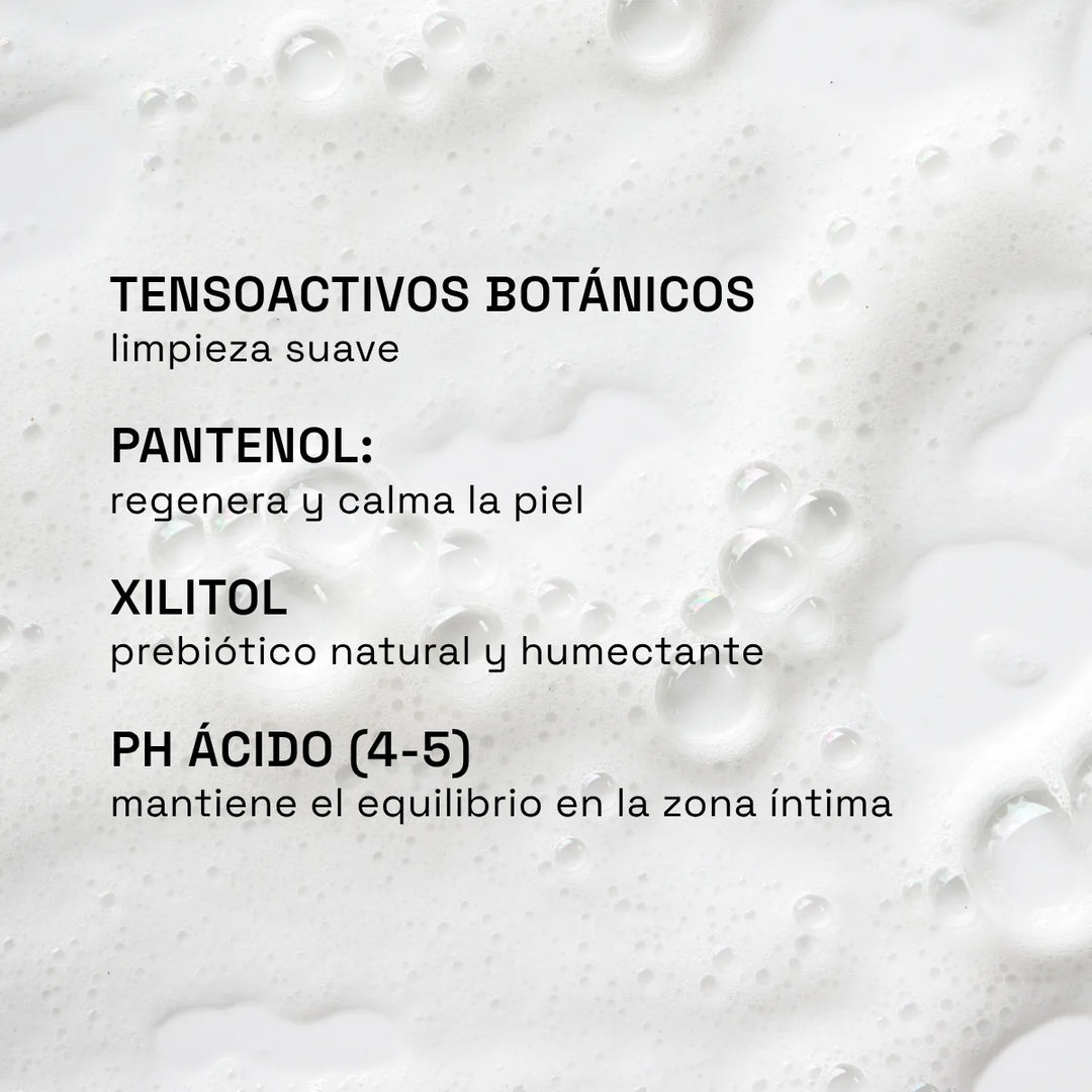 gel íntimo maxalli ingredientes. Tensoactivos botánicos, pantenol, xilitol y ph ácido.
