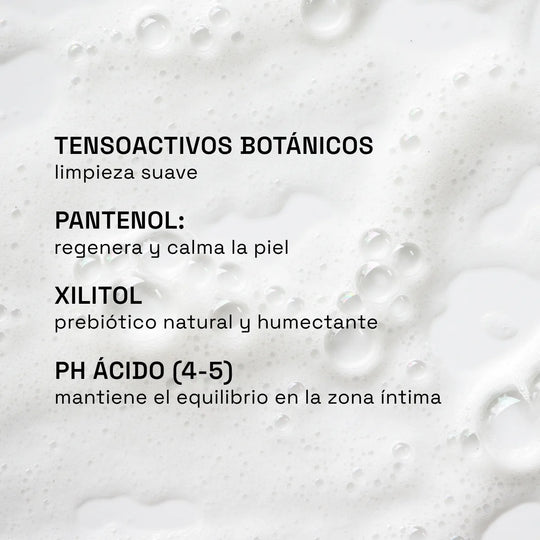 gel íntimo maxalli ingredientes. Tensoactivos botánicos, pantenol, xilitol y ph ácido.