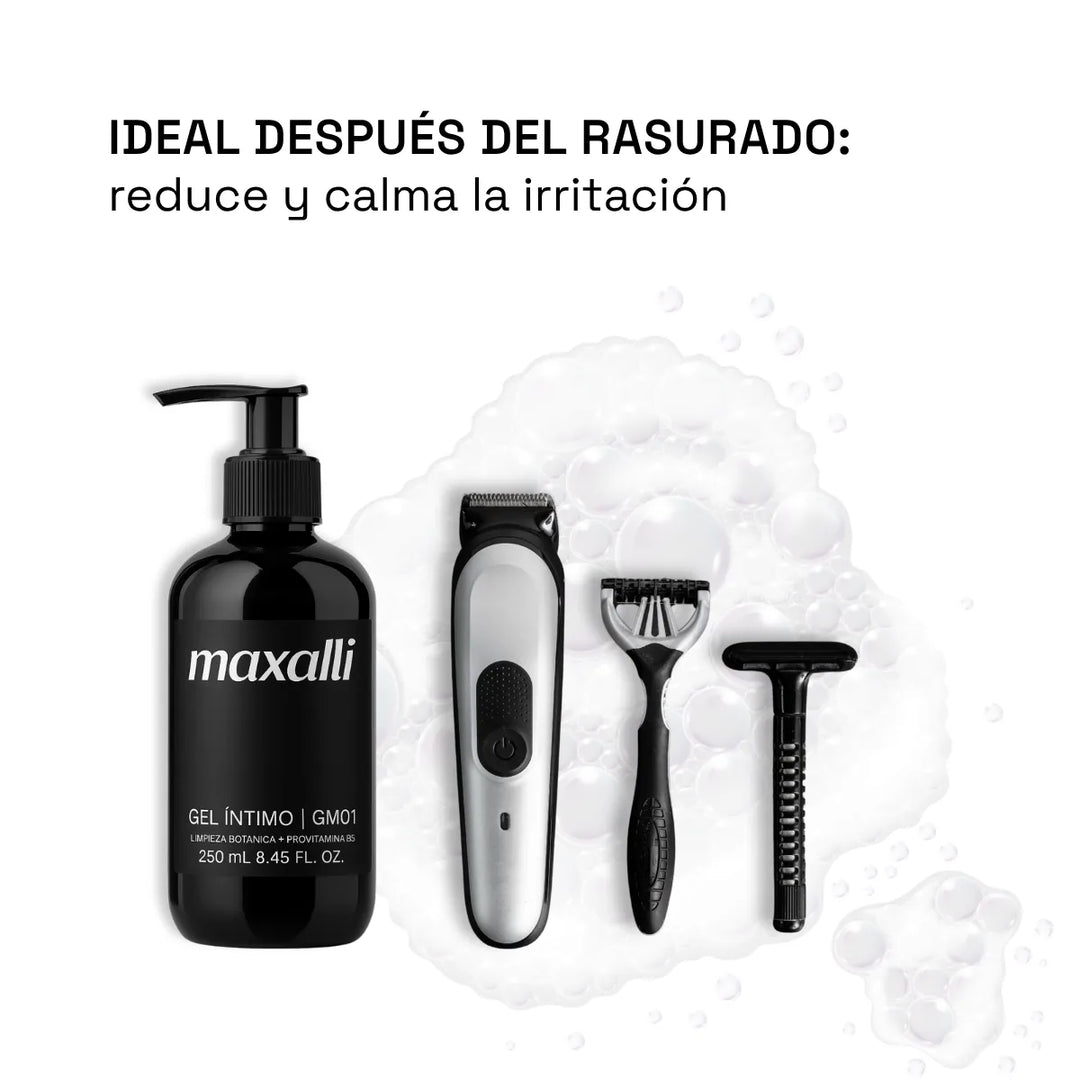 gel íntimo para después del rasurado, reduce y calma irritación