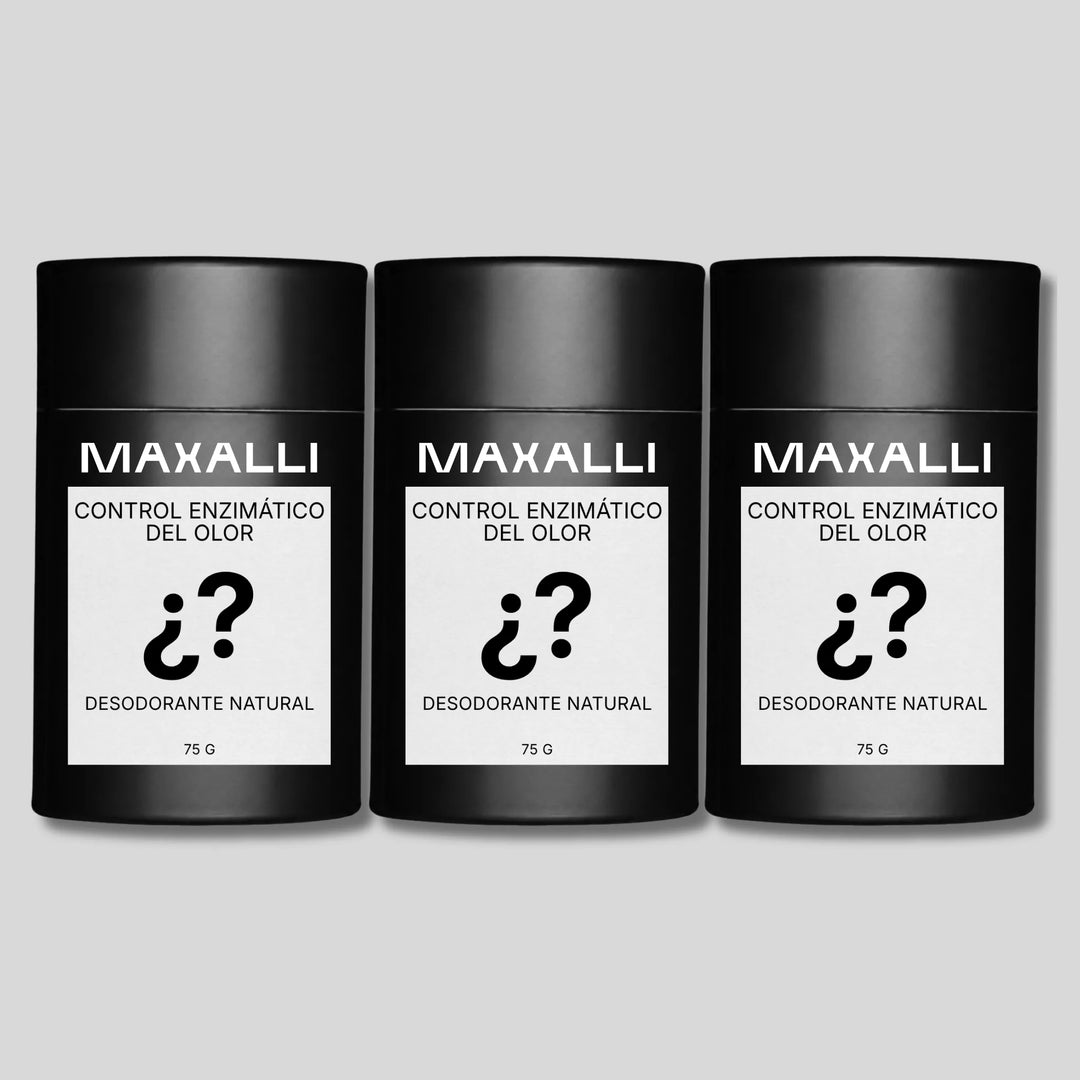 Paquete de 3 desodorantes naturales Maxalli.