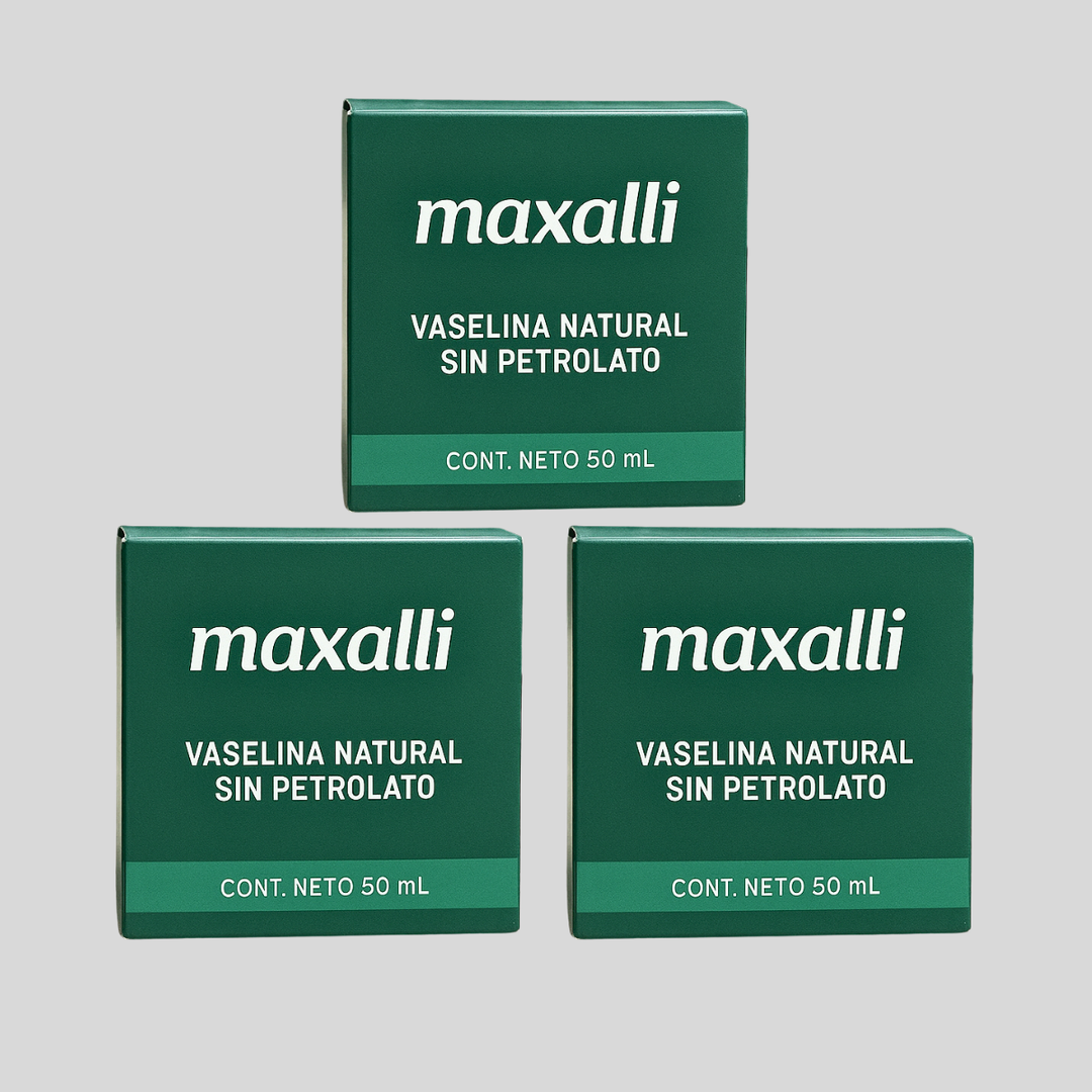 paquete de 3 vaselinas naturales de maxalli