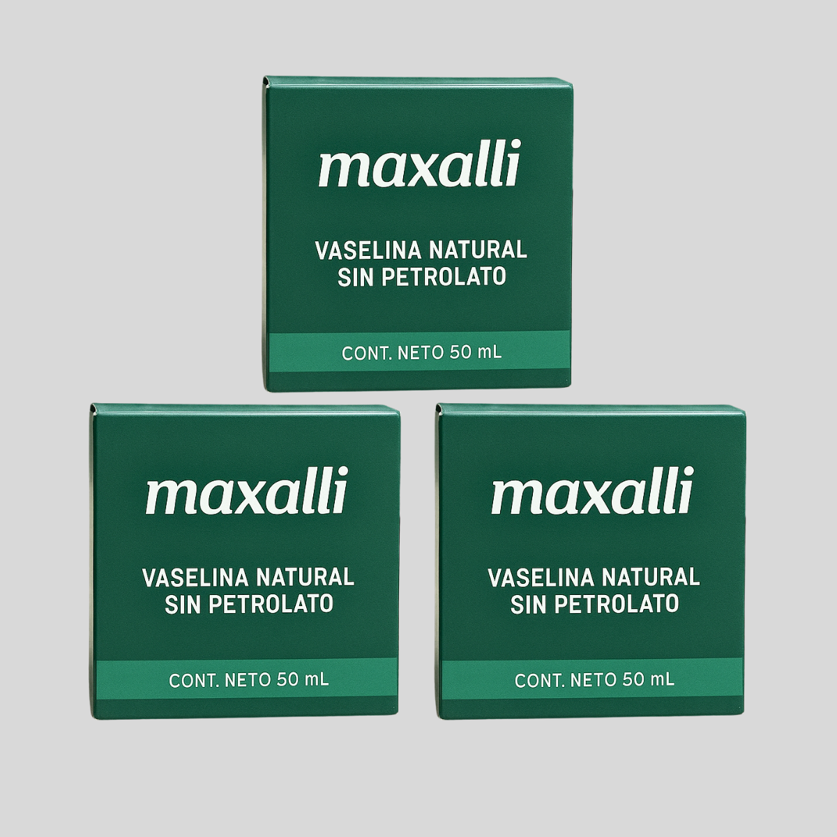 paquete de 3 vaselinas naturales de maxalli