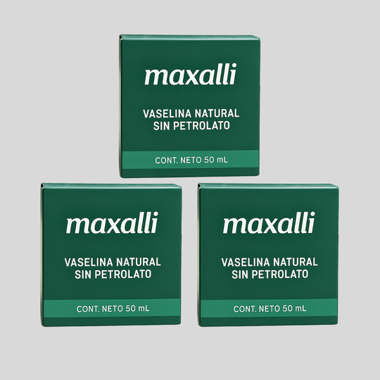 paquete de 3 vaselinas naturales de maxalli