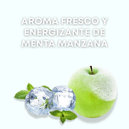 shampoo sin sal ni sulfatos con aroma de menta manzana
