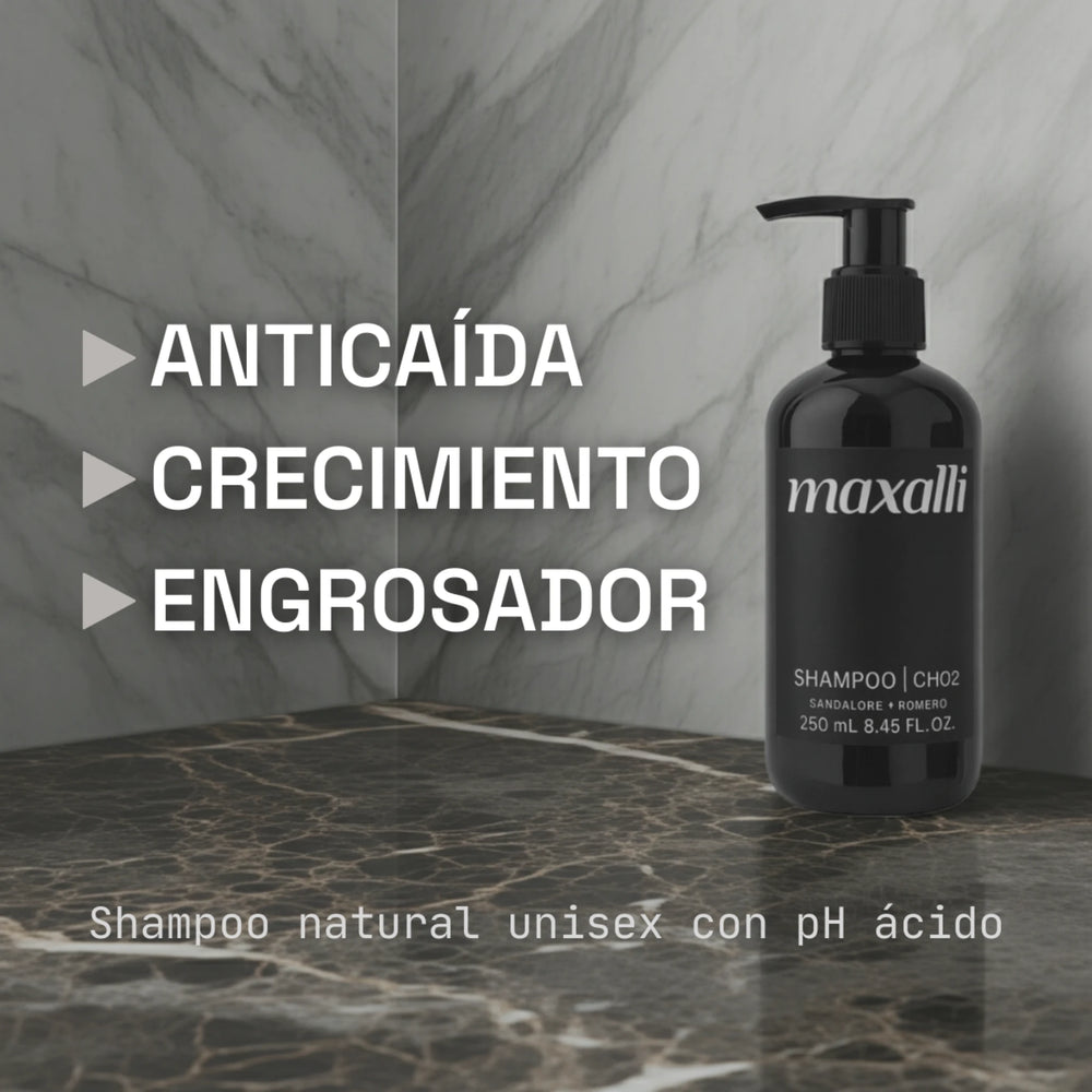 shampoo natural anticaida, para crecimiento de pelo y engrosador
