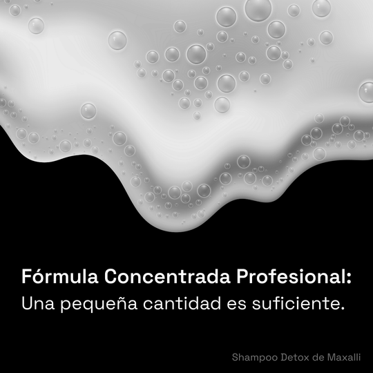 shampoo concentrado natural, mas lavadas con menos producto