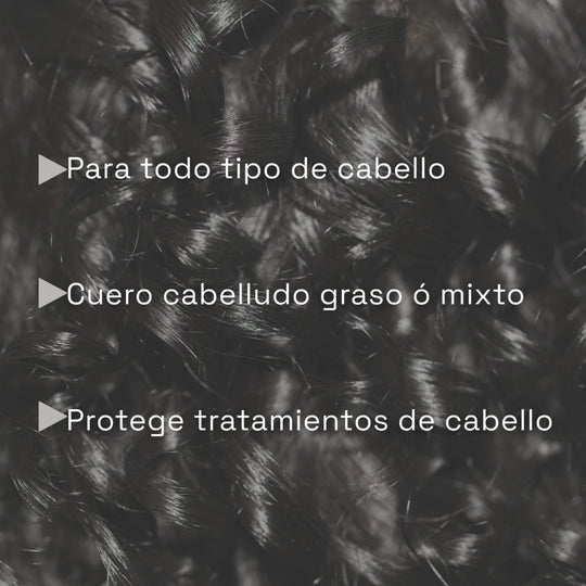 shampoo natural para cuero cabelludo graso y mixto. Shampoo para cabello liso, rizado y con tratamientos quimicos.